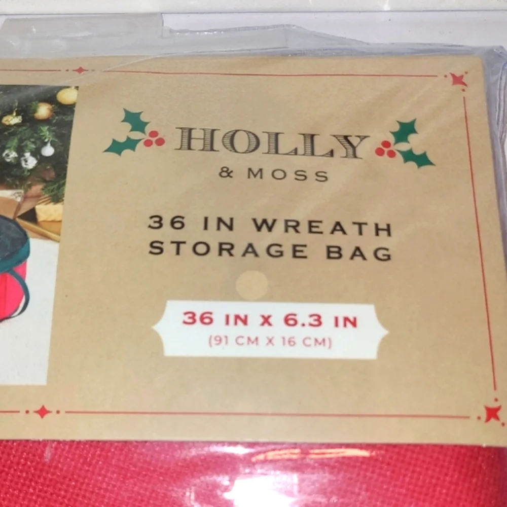 Wreath Storage Bag Red